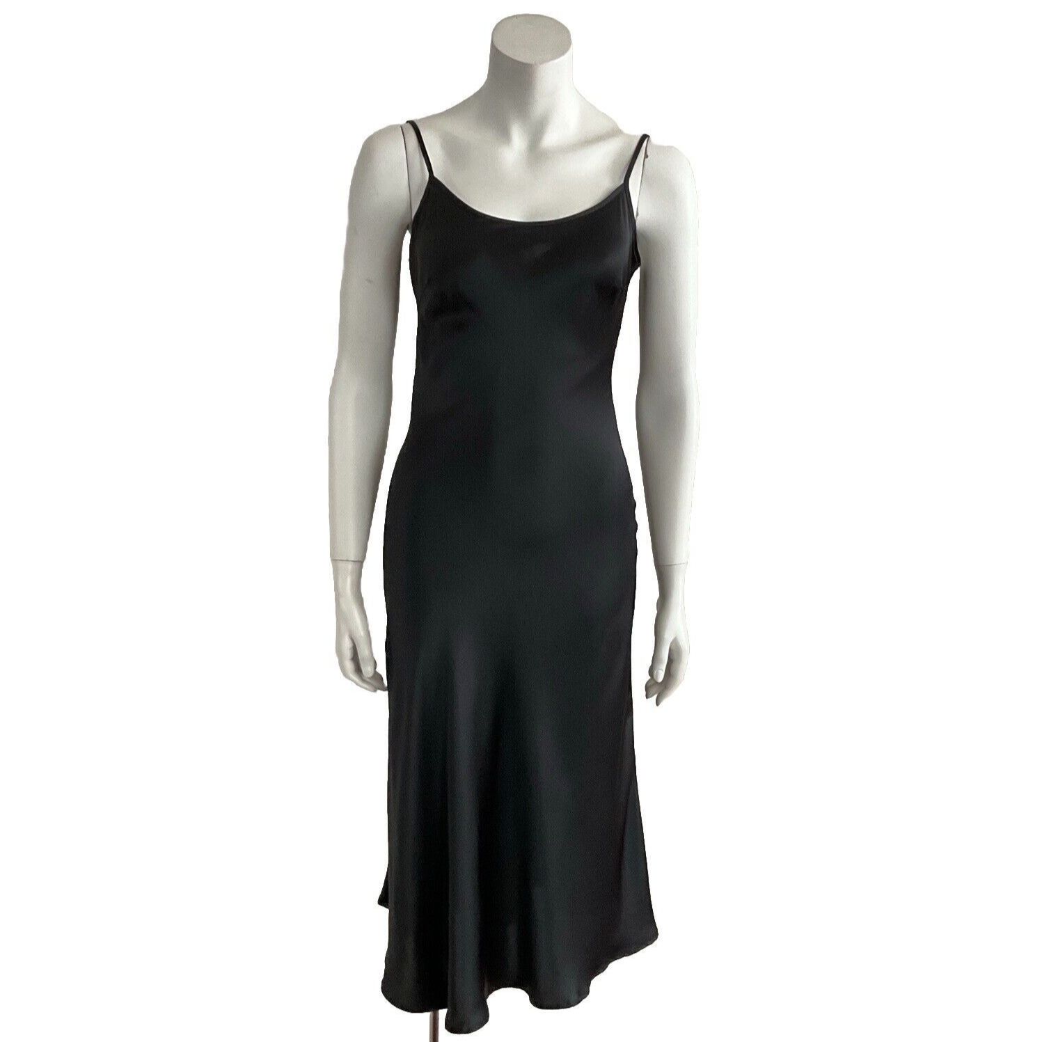 Pissenlit Black Slip Dress Spaghetti Strap L — image 2 of 8